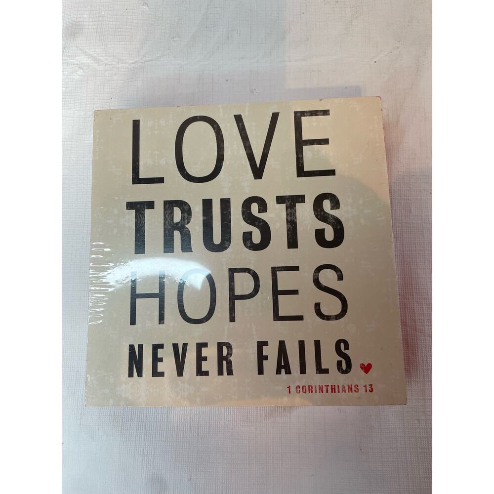 NWT Sealed Dayspring Christian Scripture Decor 5.5"x 5.5"
